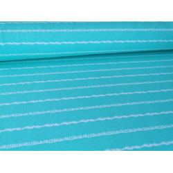 Jersey - Scribble türkis